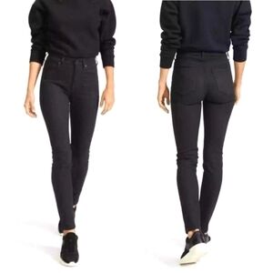 Everlane High Rise Skinny Jeans in Distressed Black Size 30 Regular